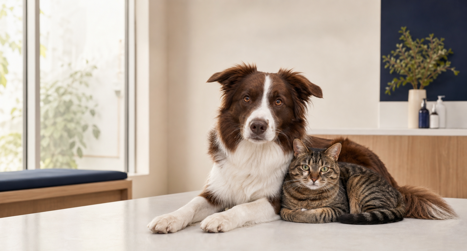 Un chien et un chat